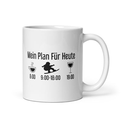 Mein Plan Für Heute - Tasse snowboarden