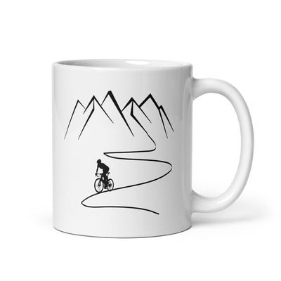 Mountain - Curve Line - Cycling - Tasse fahrrad