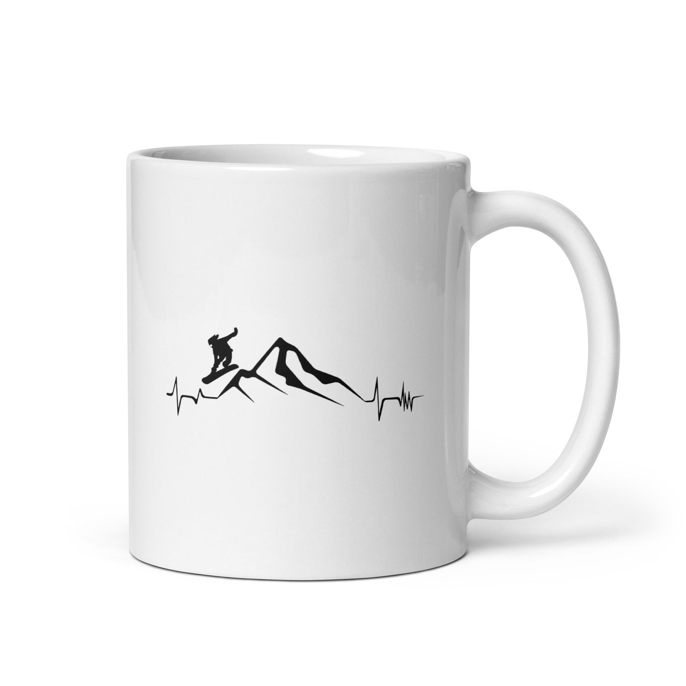 Mountain - Heartbeat - Snowboarding - Tasse snowboarden