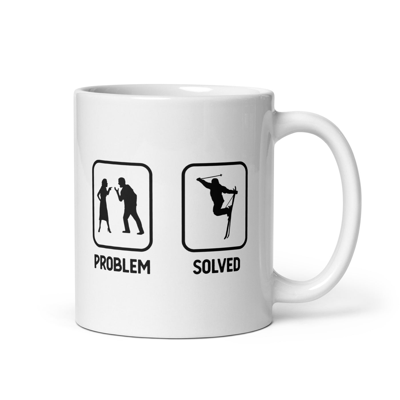 Problem Solved - Guy Skiing - Tasse ski