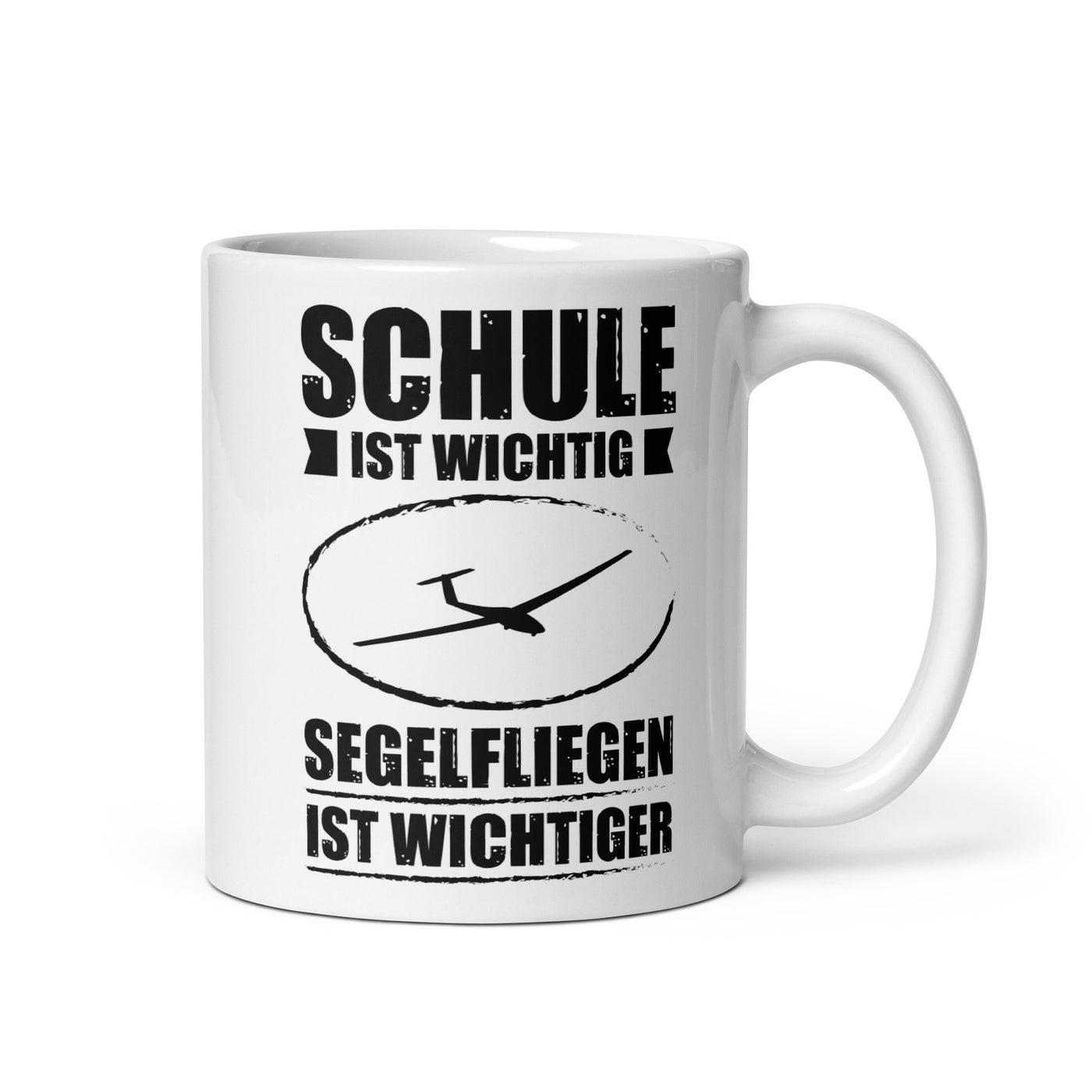 Schule Ist Wichtig Segelfliegen Ist Wichtiger - Tasse berge