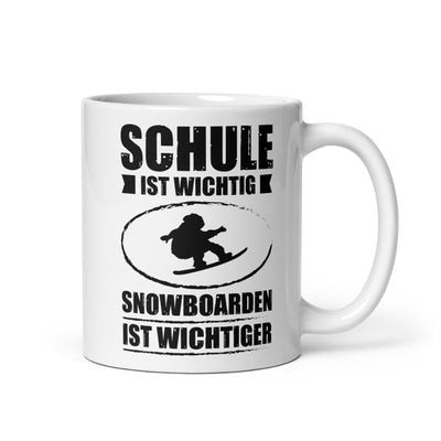 Schule Ist Wichtig Snowboarden Ist Wichtiger - Tasse snowboarden