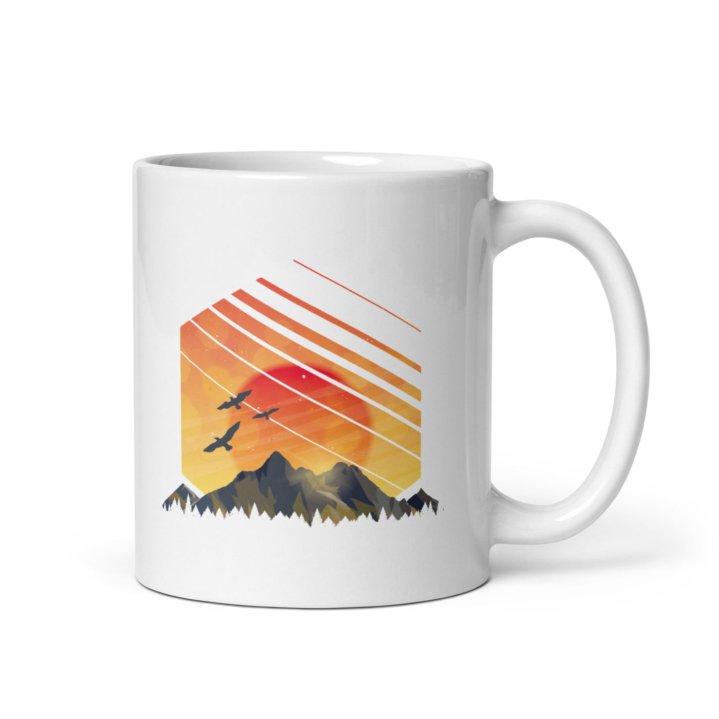 Sonnenaufgang Alpen - Tasse berge