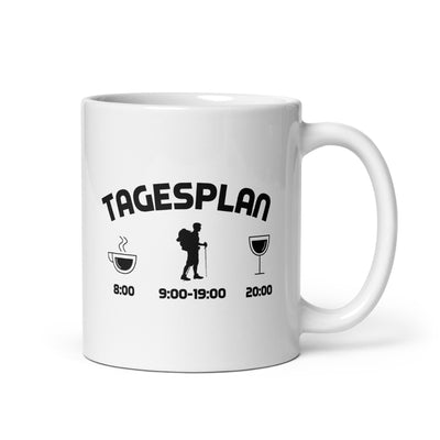 Tagesplan - Tasse wandern