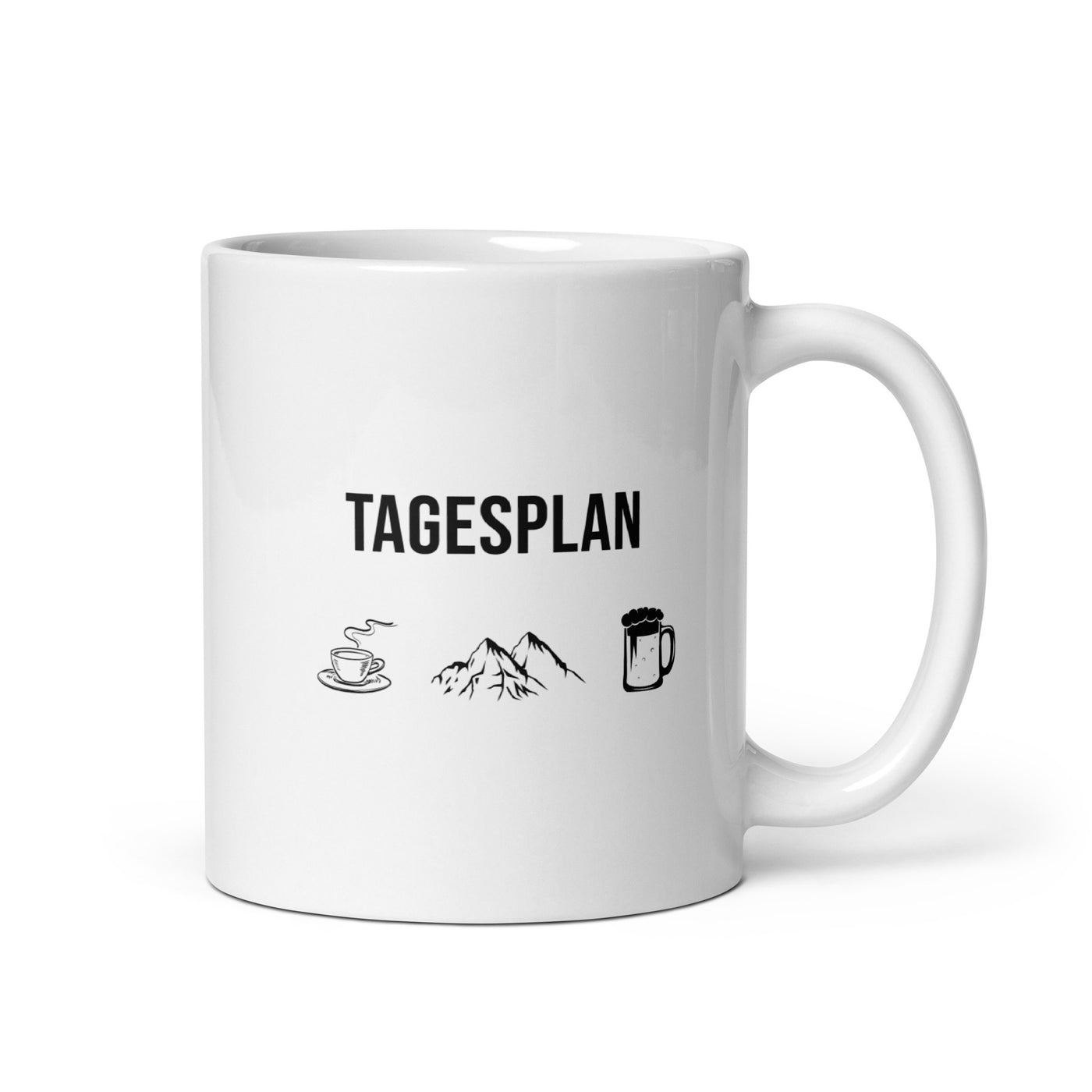 Tagesplan Kaffee, Berge Und Bier - Tasse berge