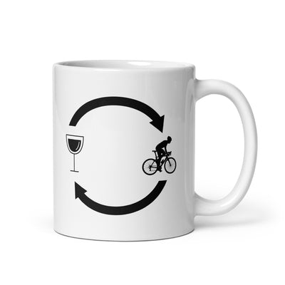 Wine Loading Arrows And Cycling 1 - Tasse fahrrad