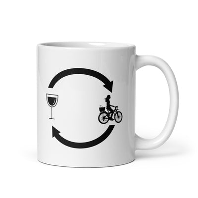 Wine Loading Arrows And Cycling 2 - Tasse fahrrad