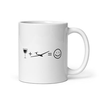 Wine Smile Face And Sailplane - Tasse berge