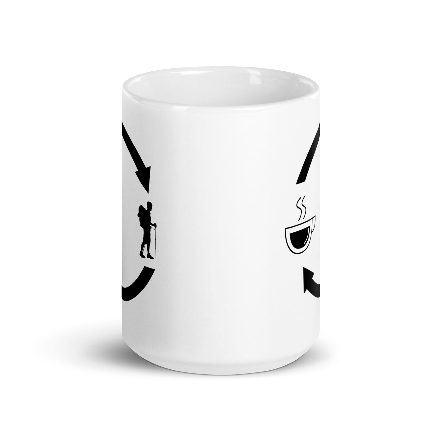 Coffee Loading Arrows And Hiking - Tasse wandern