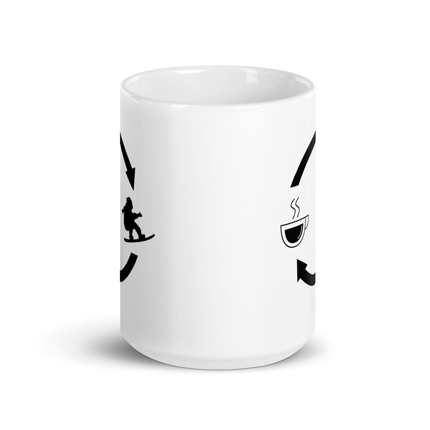 Coffee Loading Arrows And Snowboarding - Tasse snowboarden