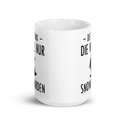 Die Tut Nix Die Will Nur Snowboarden - Tasse snowboarden