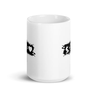 Grunge Rectangle - Heart - Beer - Female Snowboarding - Tasse snowboarden