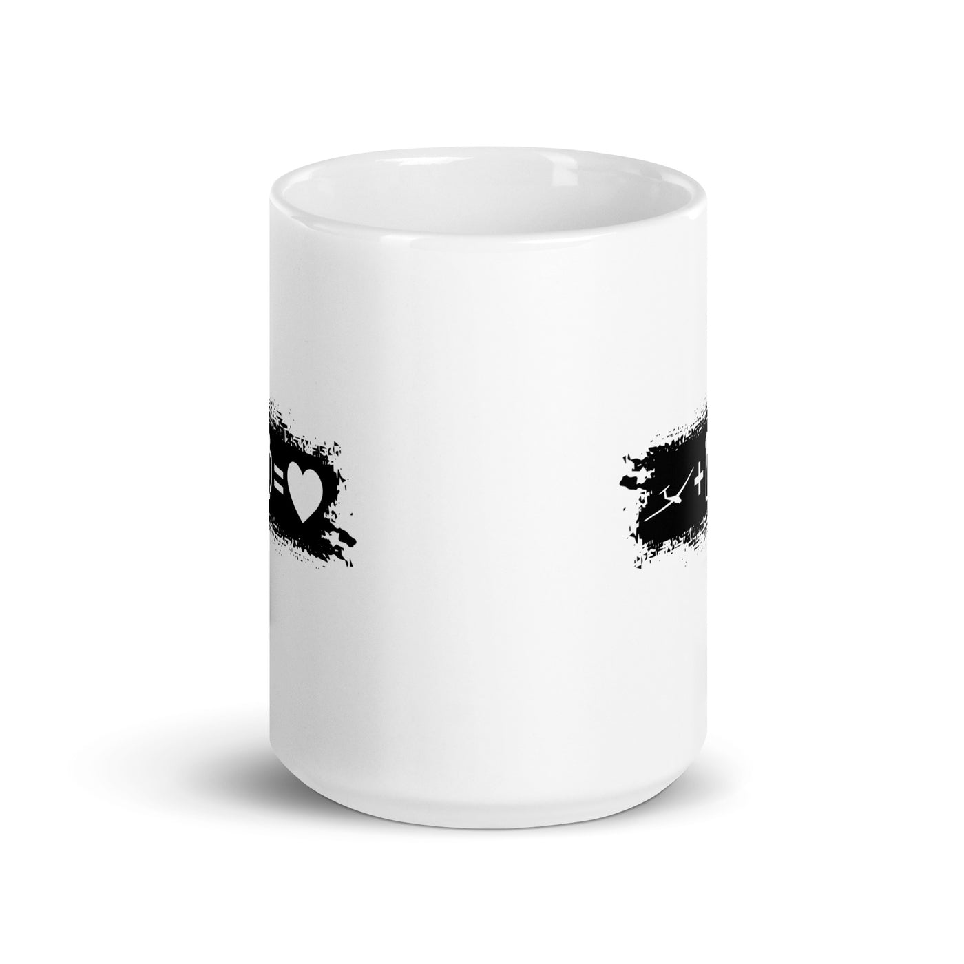 Grunge Rectangle - Heart - Beer - Sailplane - Tasse berge