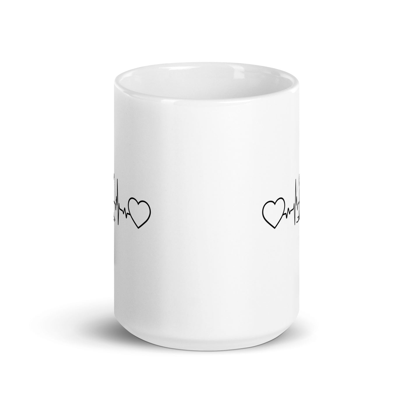 Heart - Heartbeat - Female Skiing - Tasse ski