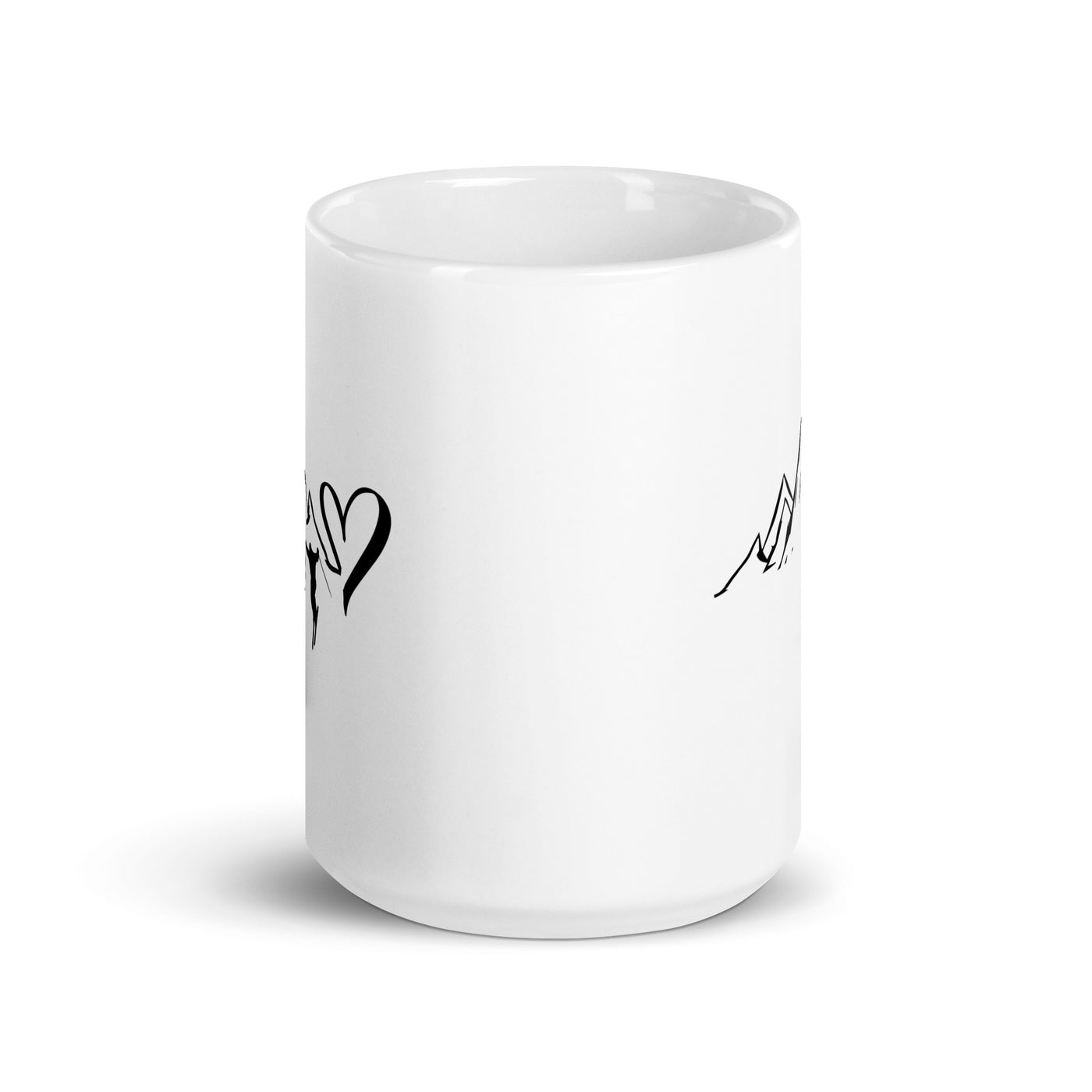 Heart - Mountain - Skiing - Tasse ski