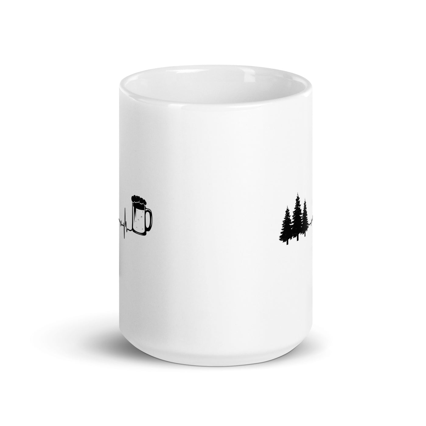 Heartbeat Beer And Trees - Tasse camping