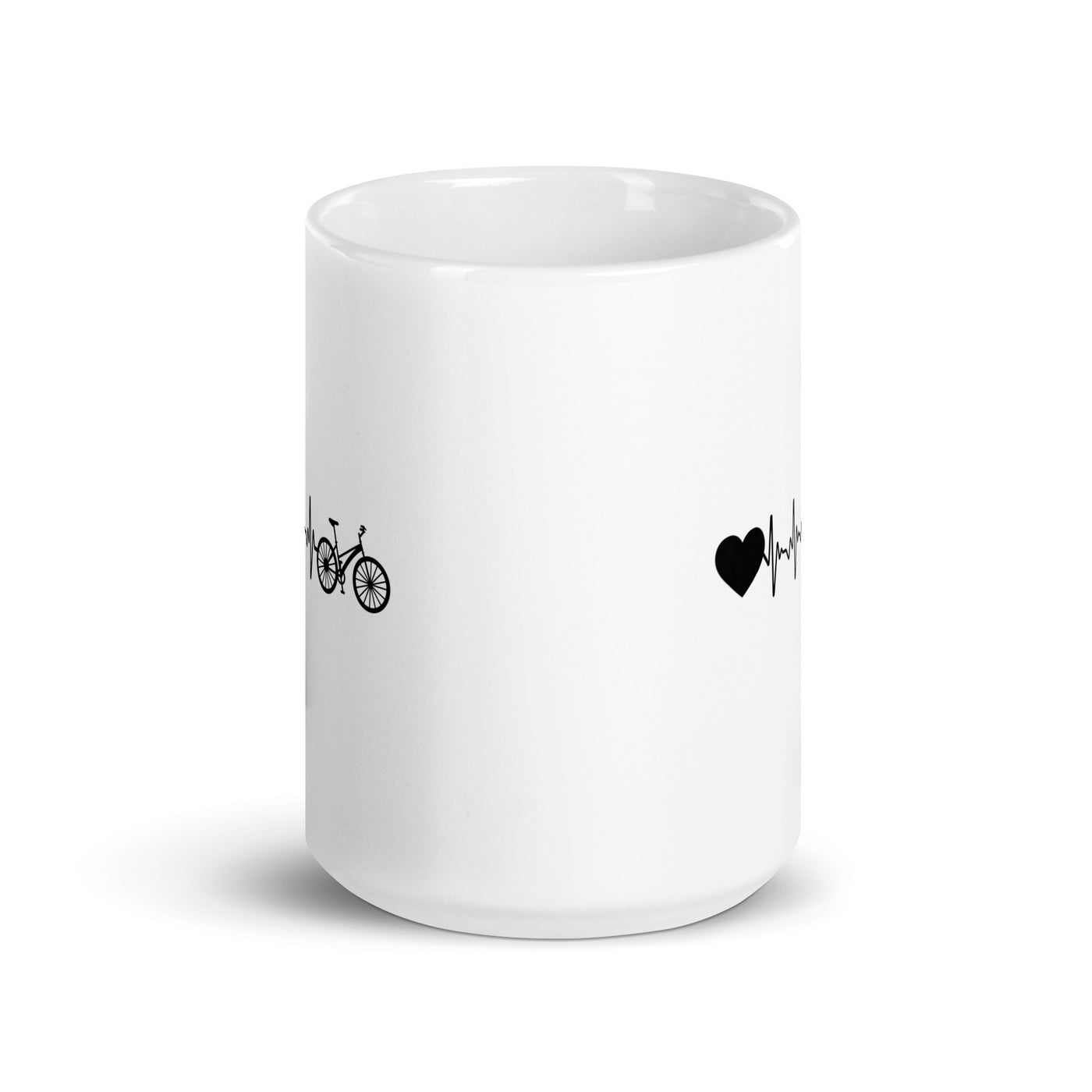 Heartbeat Heart And Bicycle - Tasse fahrrad