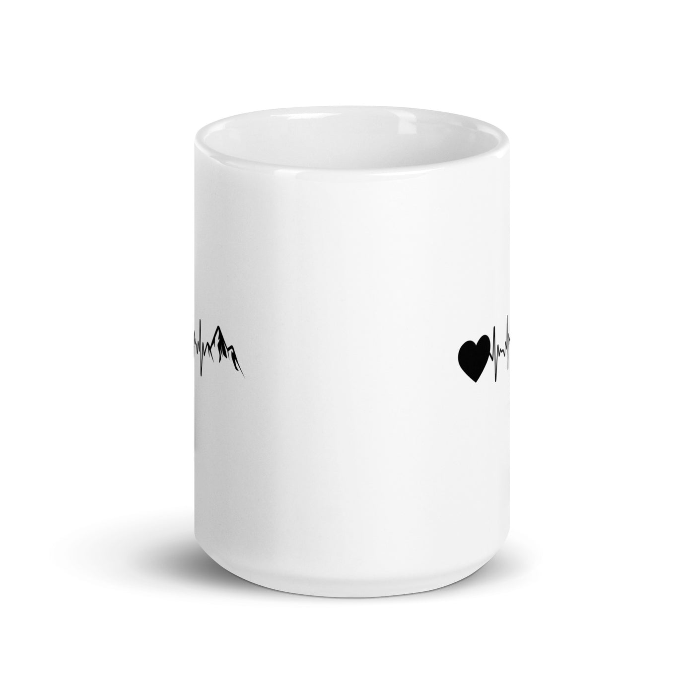 Heartbeat Heart And Mountain - Tasse berge