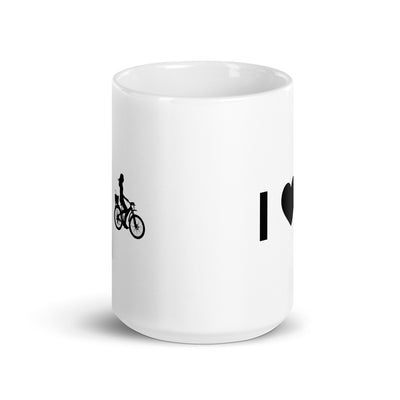 I Heart And Female Cycling - Tasse fahrrad