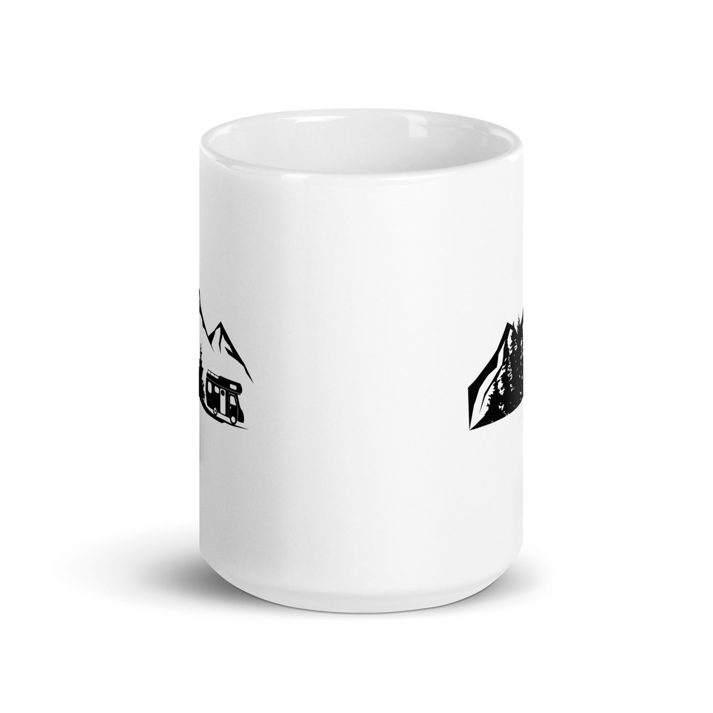 Mountain - Trees - Camping Van - Tasse camping