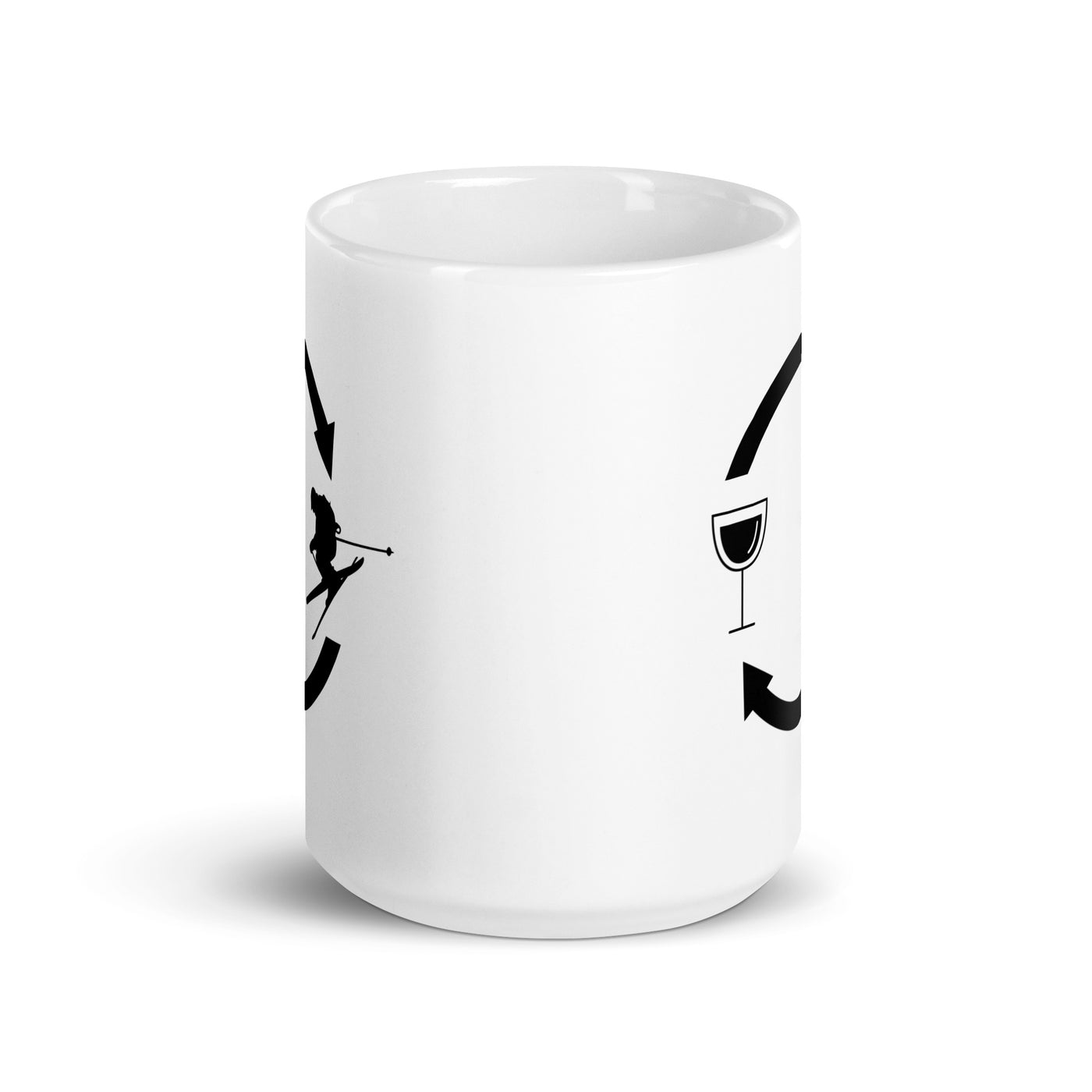 Wine Loading Arrows And Skiing - Tasse ski