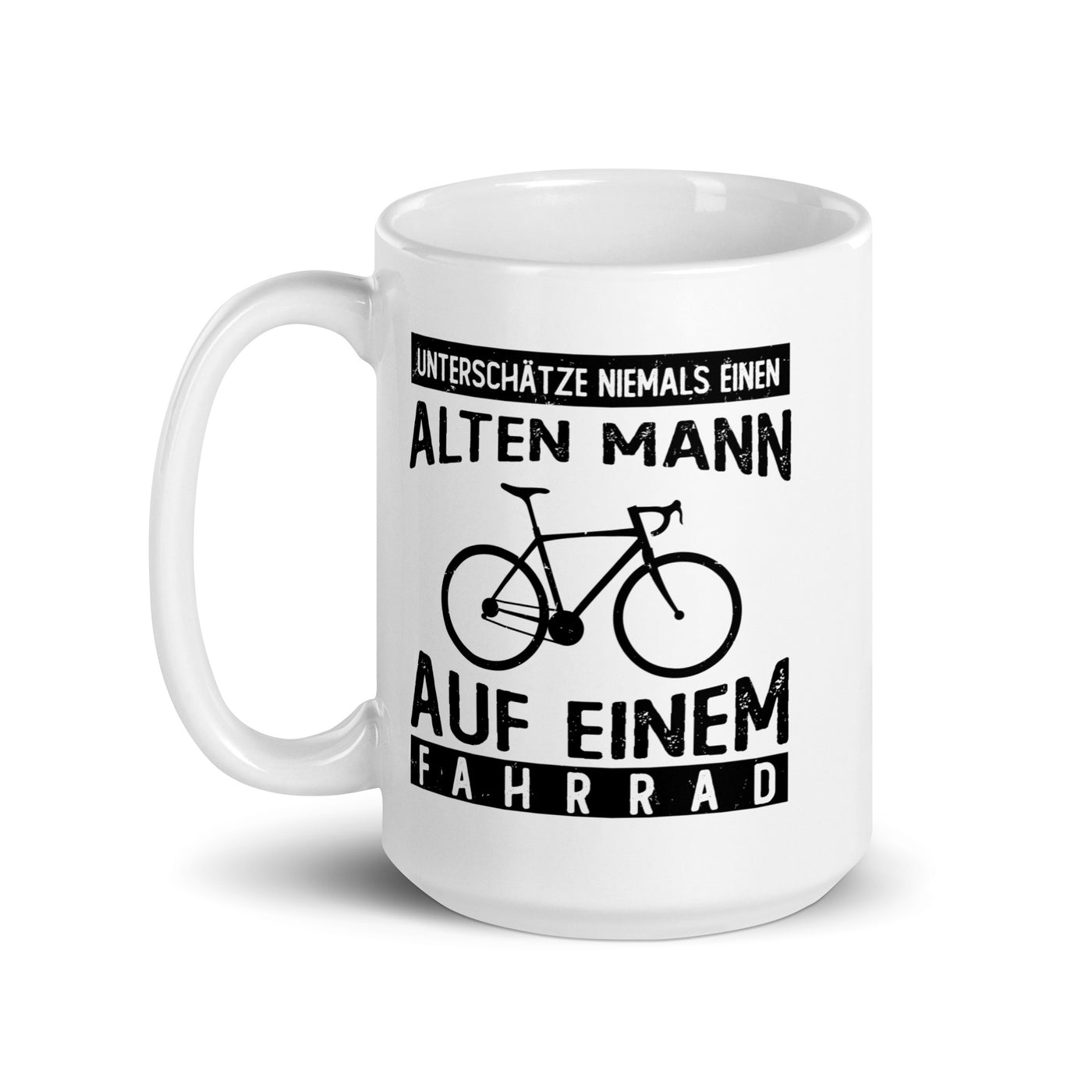 Alter Mann Auf Einem Fahrrad - Tasse fahrrad