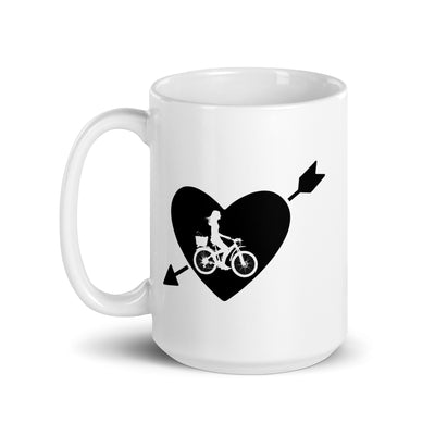 Arrow Heart And Cycling 2 - Tasse fahrrad