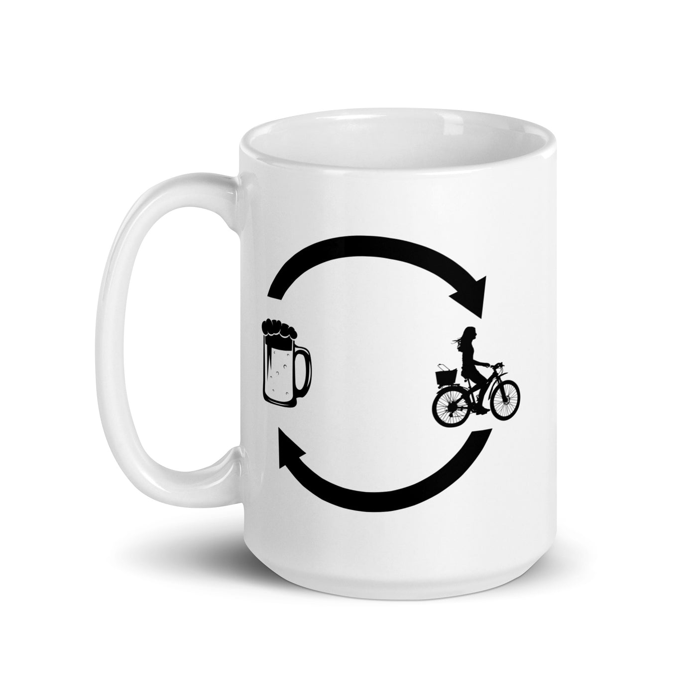 Beer Loading Arrows And Cycling 2 - Tasse fahrrad