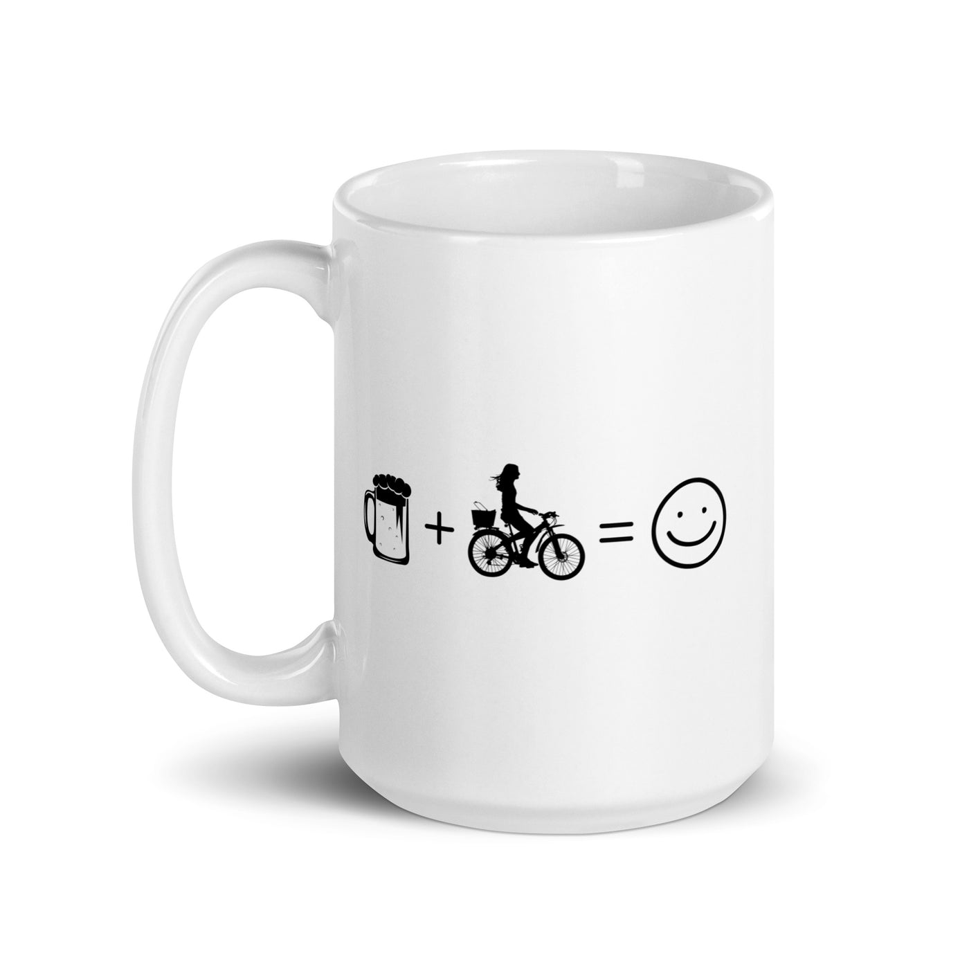 Beer Smile Face And Cycling 2 - Tasse fahrrad