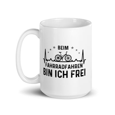 Beim Fahrradfahren Bin Ich Frel 1 - Tasse fahrrad