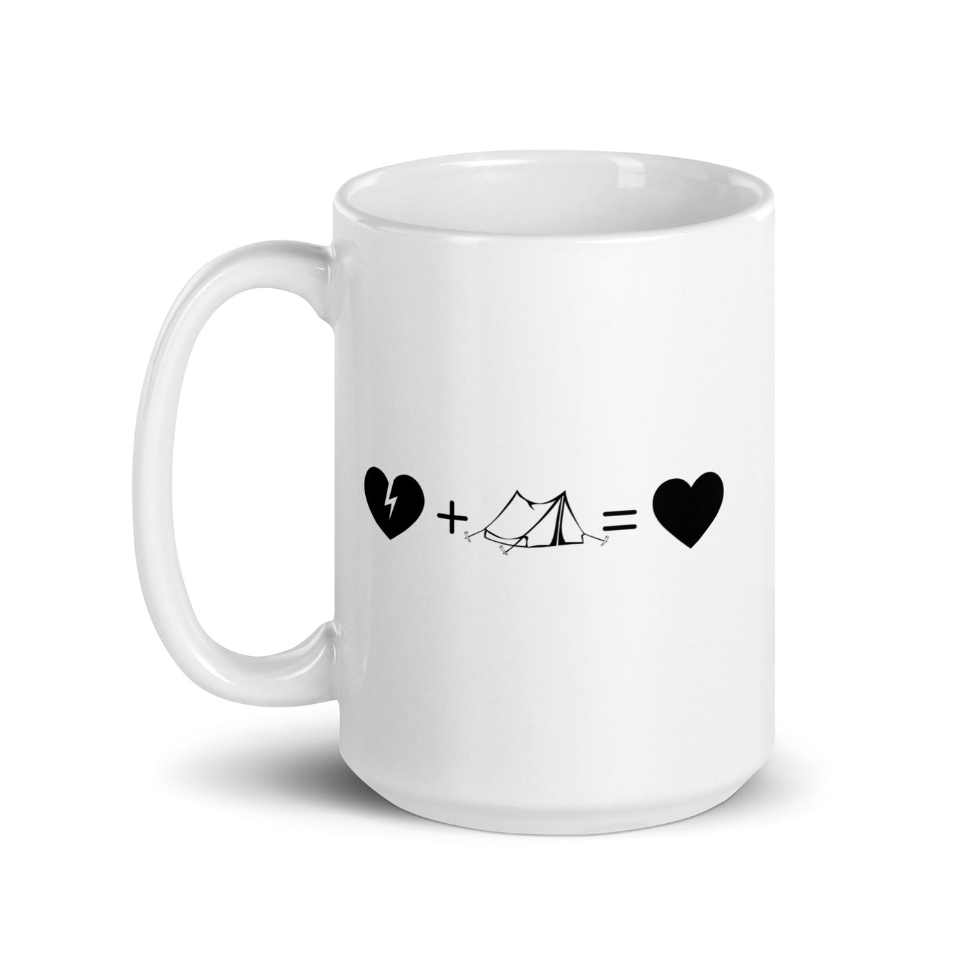 Broken Heart Heart And Camping 1 - Tasse camping