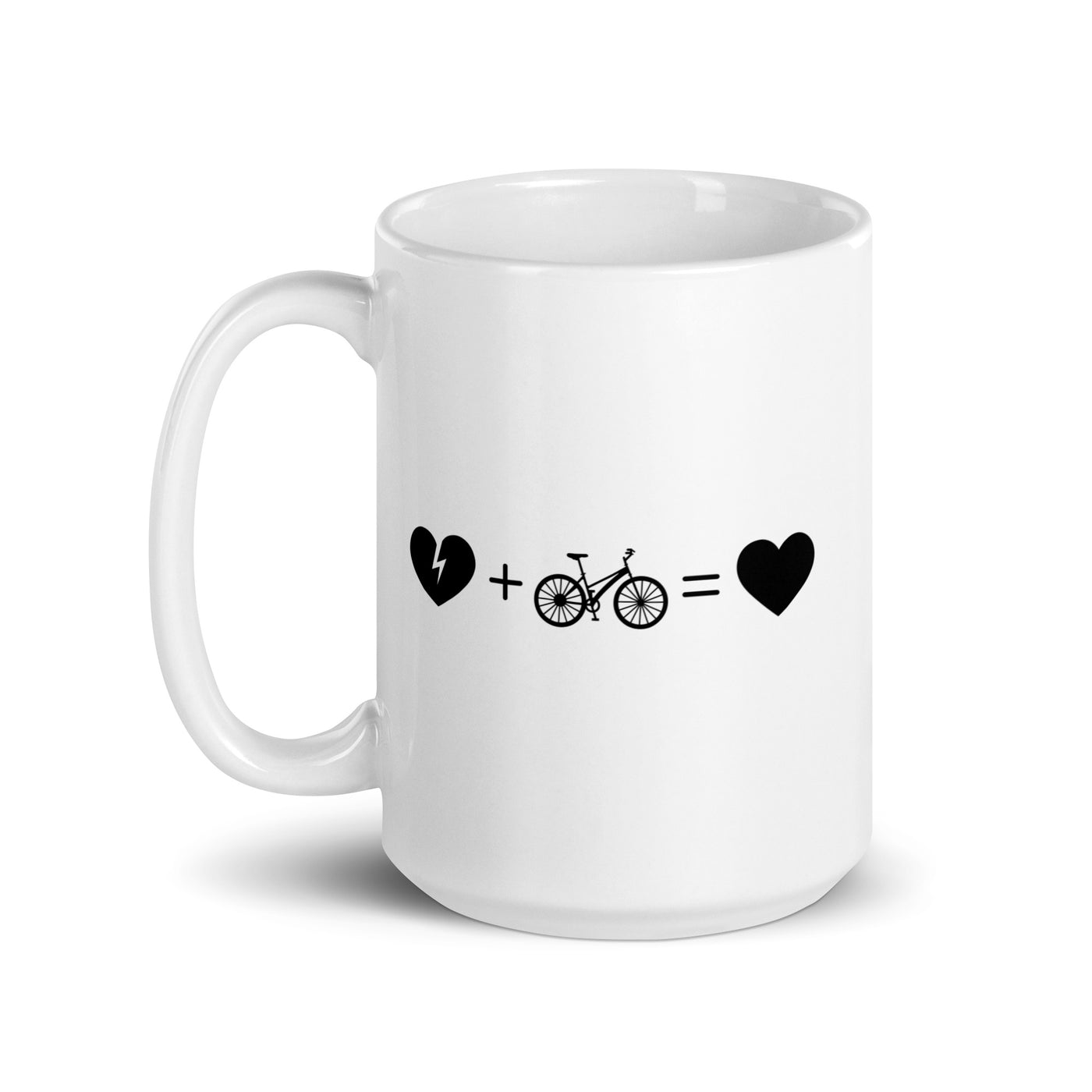 Broken Heart Heart And Cycling - Tasse fahrrad