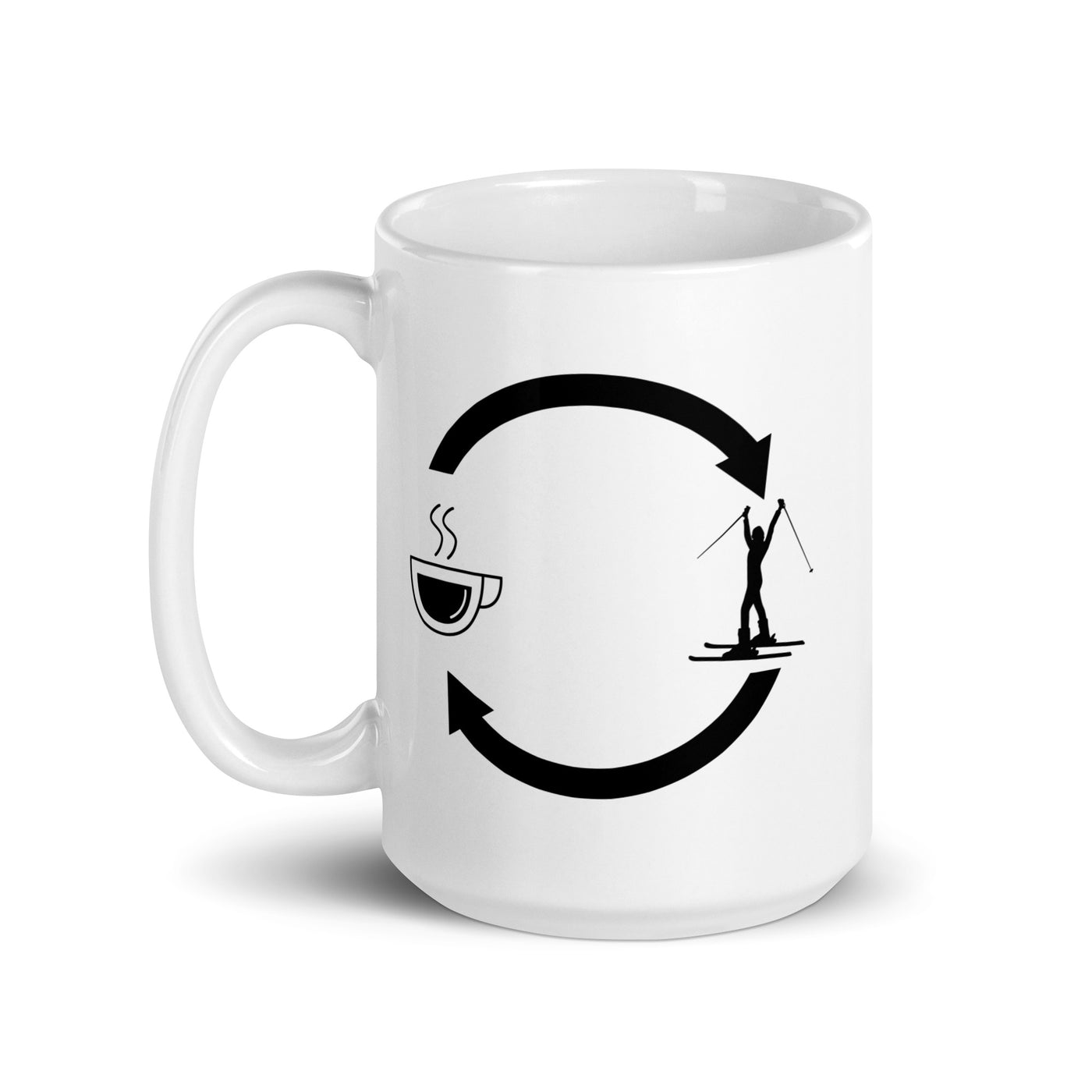 Coffee Loading Arrows And Skiing 1 - Tasse ski