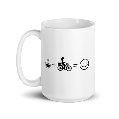 Coffee Smile Face And Cycling 2 - Tasse fahrrad