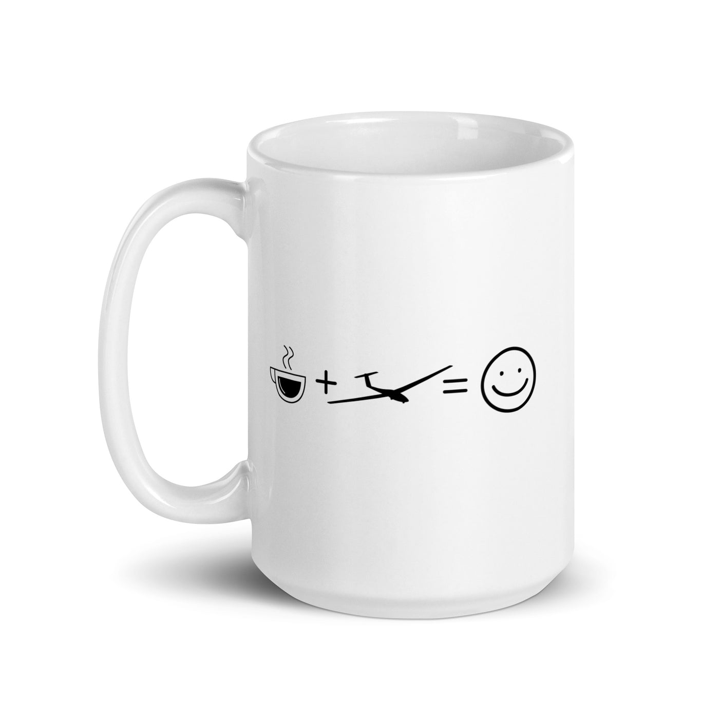 Coffee Smile Face And Sailplane - Tasse berge