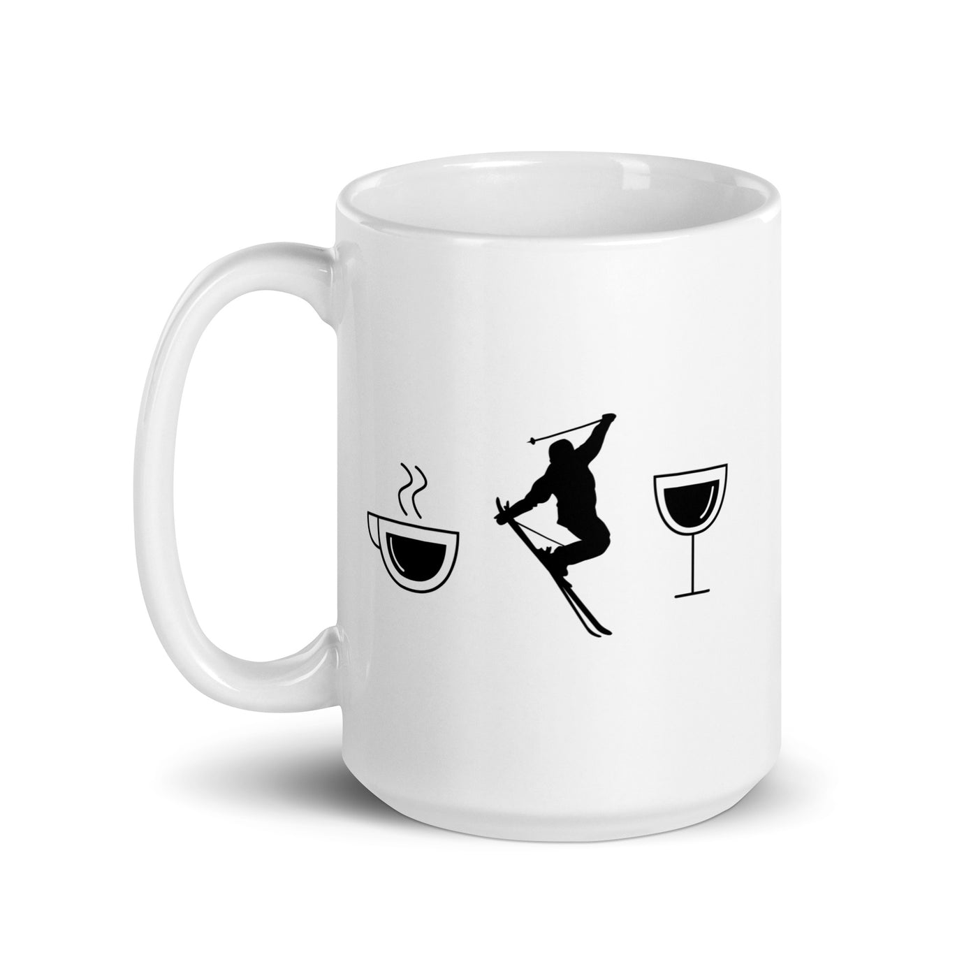 Coffee Wine And Skiing - Tasse ski