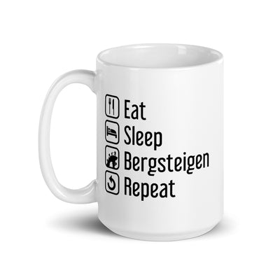 Eat Sleep Bergsteigen Repeat - Tasse klettern