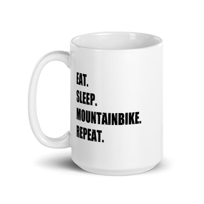 Eat Sleep Mountainbike Repeat - Tasse mountainbike