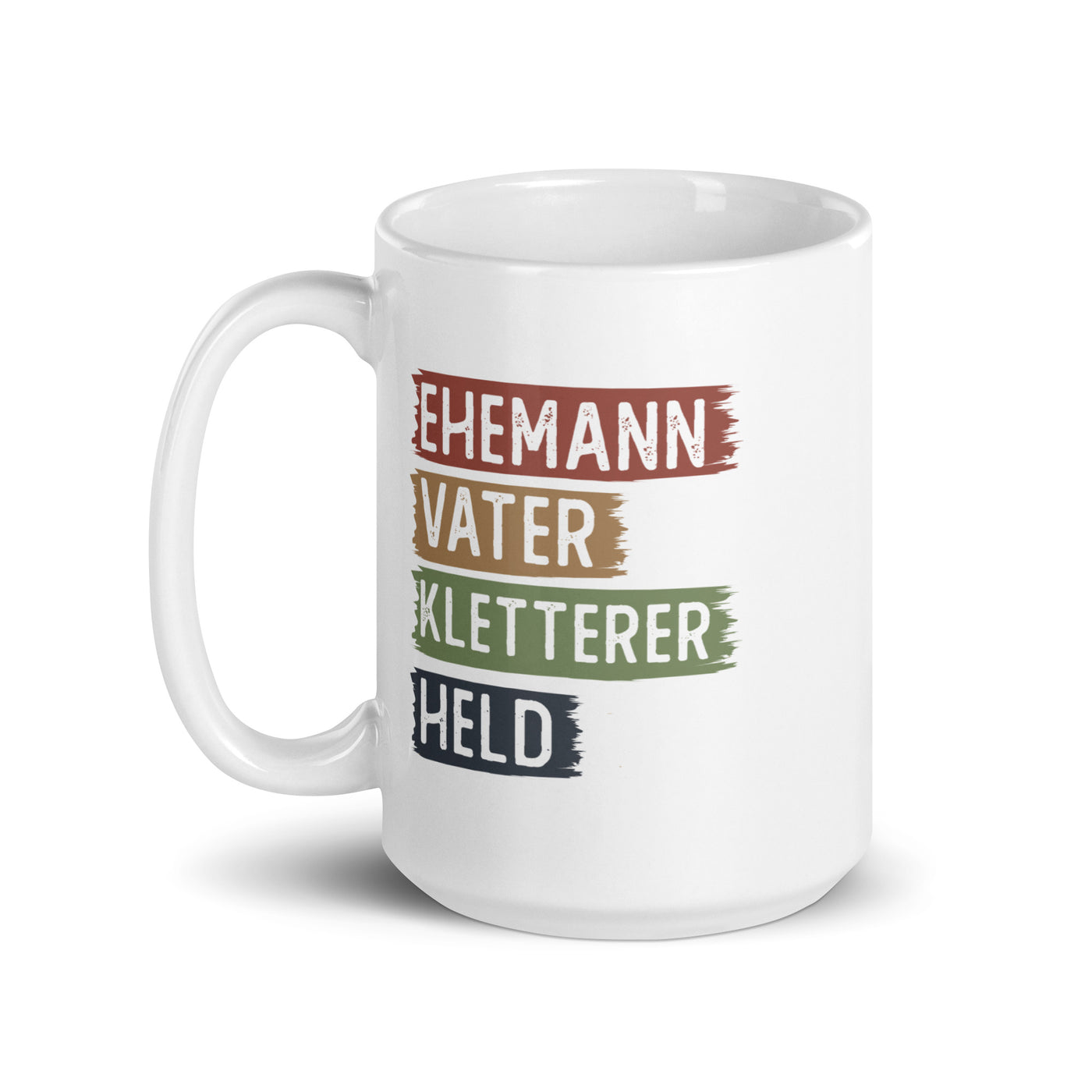 Ehemann, Vater, Kletterer, Held - Tasse klettern