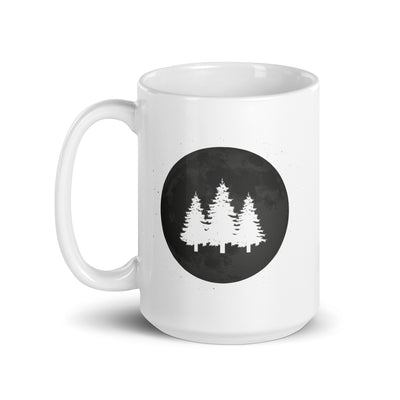 Full Moon - Trees - Tasse camping