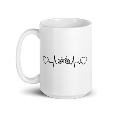 Heart - Heartbeat - Cycling - Tasse fahrrad