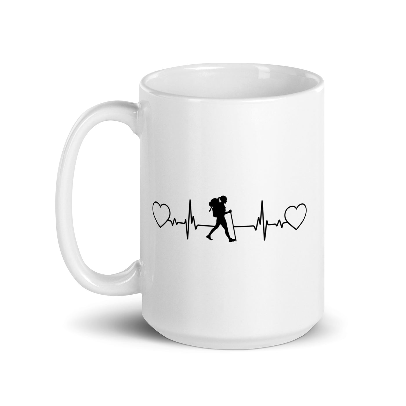 Heart - Heartbeat - Female Hiking - Tasse wandern