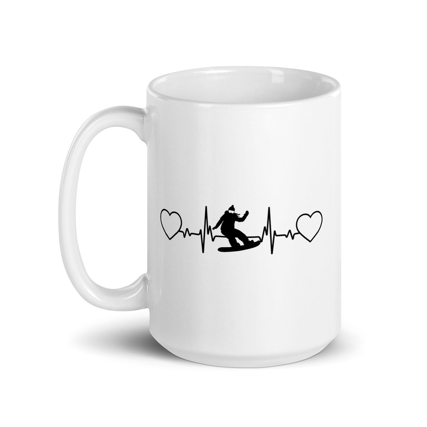 Heart - Heartbeat - Female Snowboarding - Tasse snowboarden