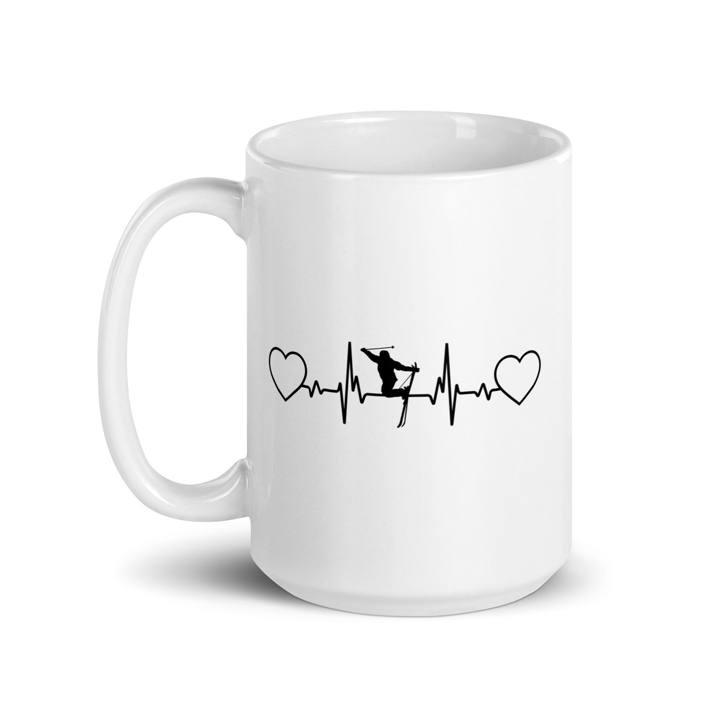 Heart - Heartbeat - Skiing - Tasse ski