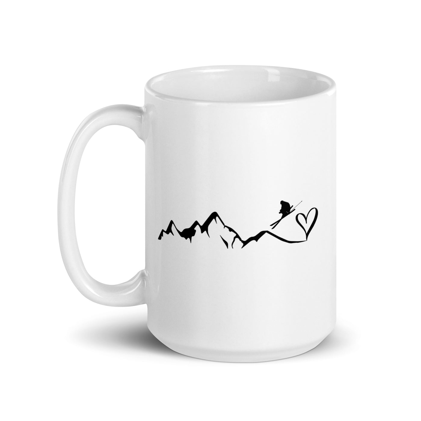 Heart - Mountain - Skiing - Tasse ski