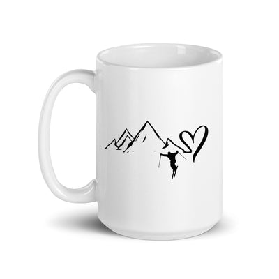 Heart - Mountain - Skiing - Tasse ski