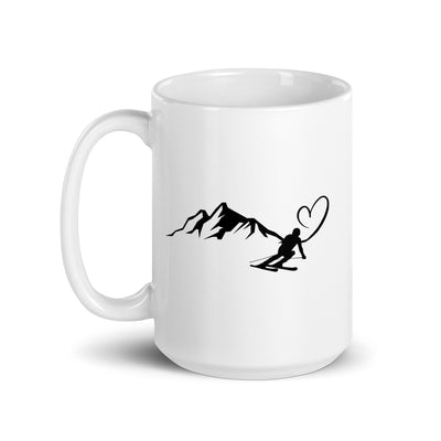 Heart - Mountain - Skiing (9) - Tasse ski