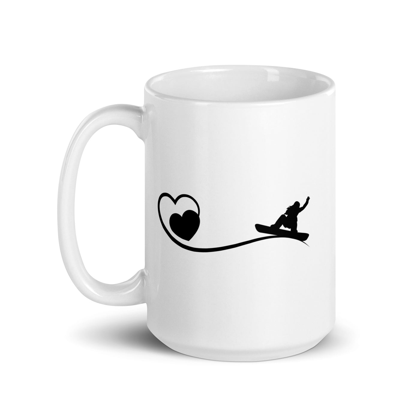 Heart And Snowboarding - Tasse snowboarden