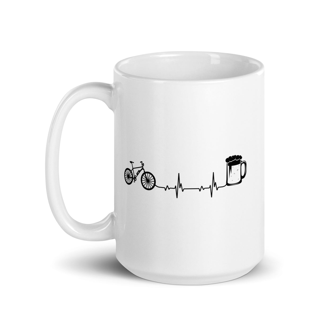 Heartbeat Beer And Ebike - Tasse e-bike