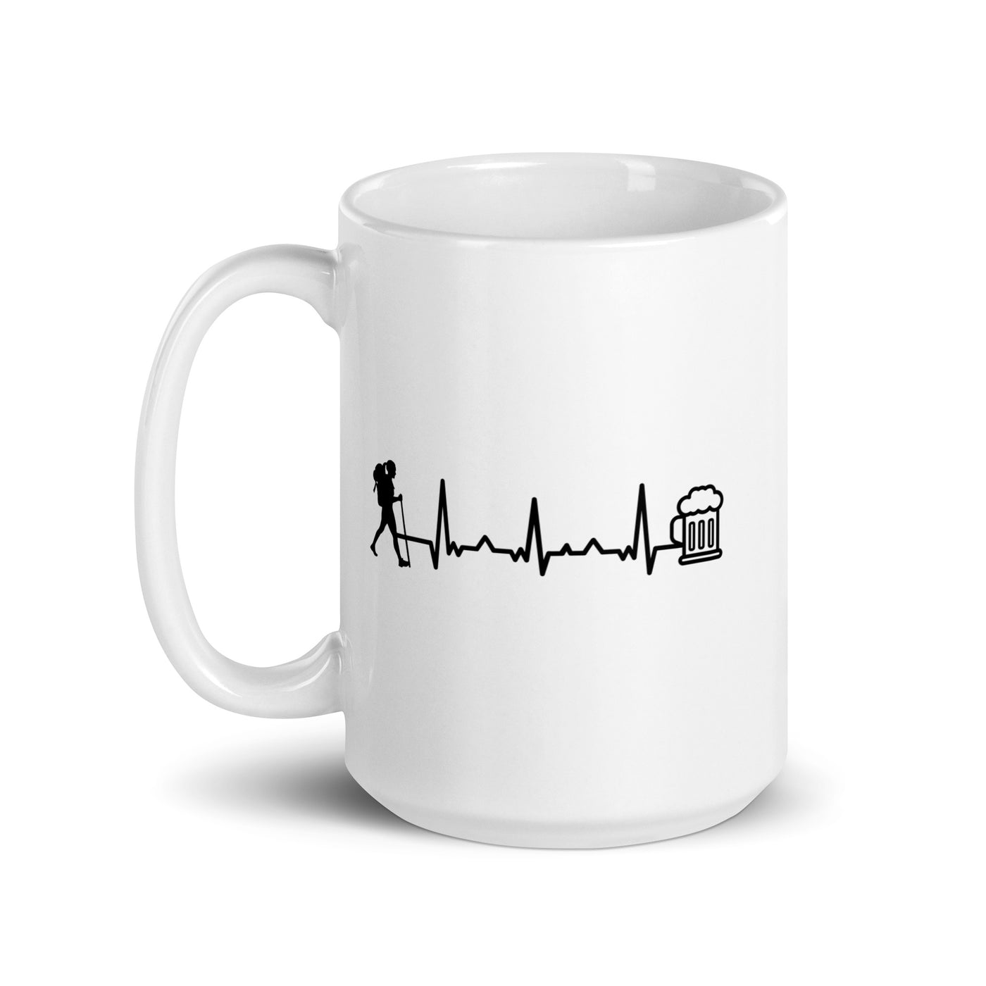 Heartbeat Beer And Hiking - Tasse wandern